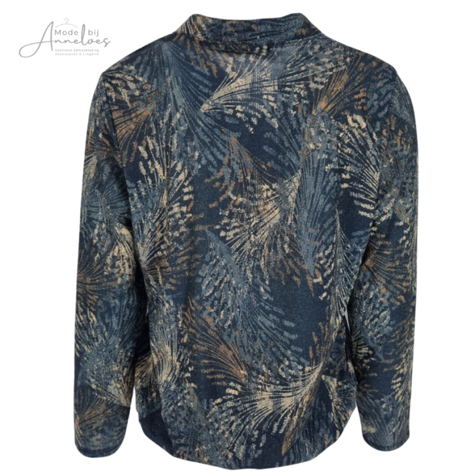 Fos Pullover Didi print Blauw dessin Mode bij Anneloes